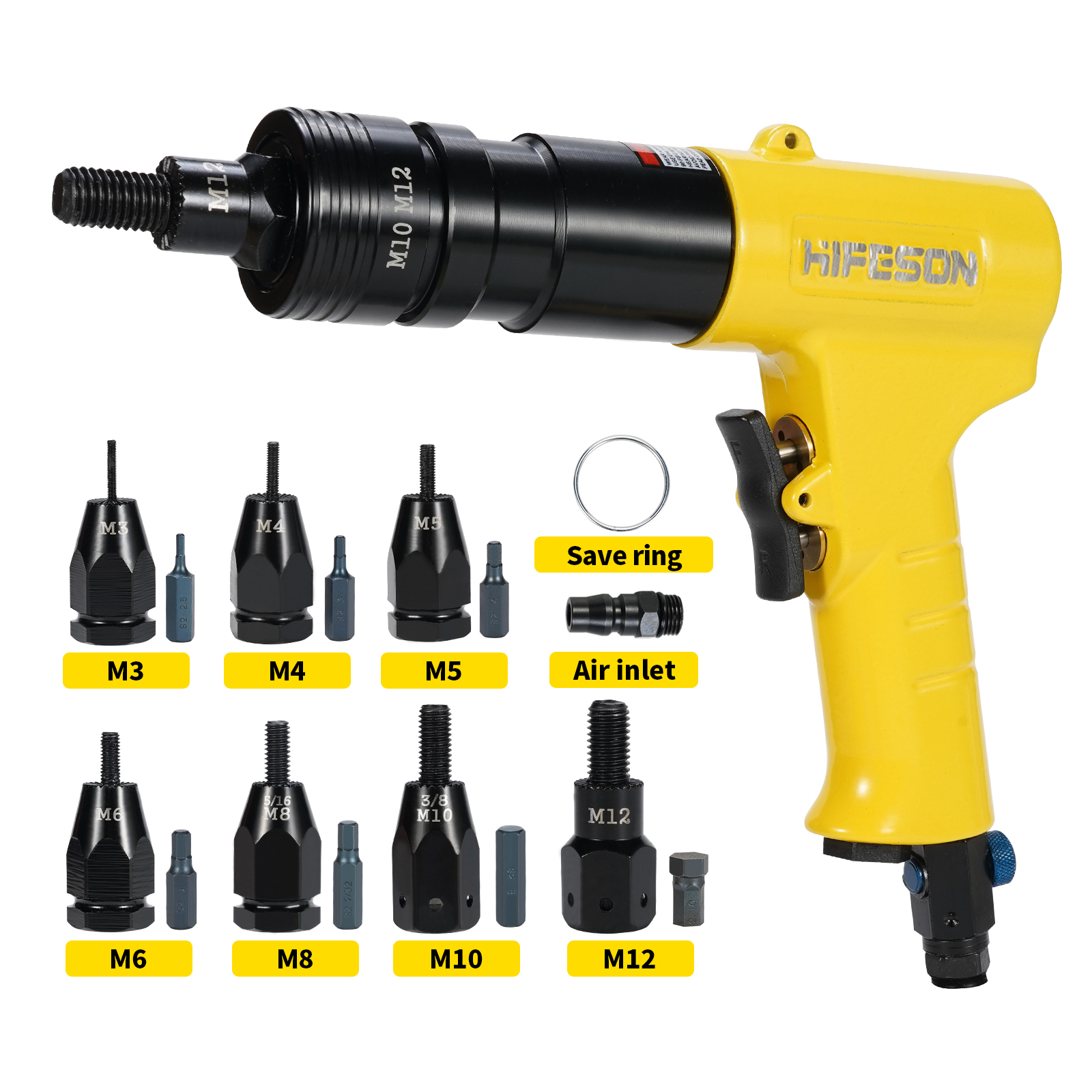 HIFESON Pneumatic Rivet Nut Gu - Rivet Gun Air review and price