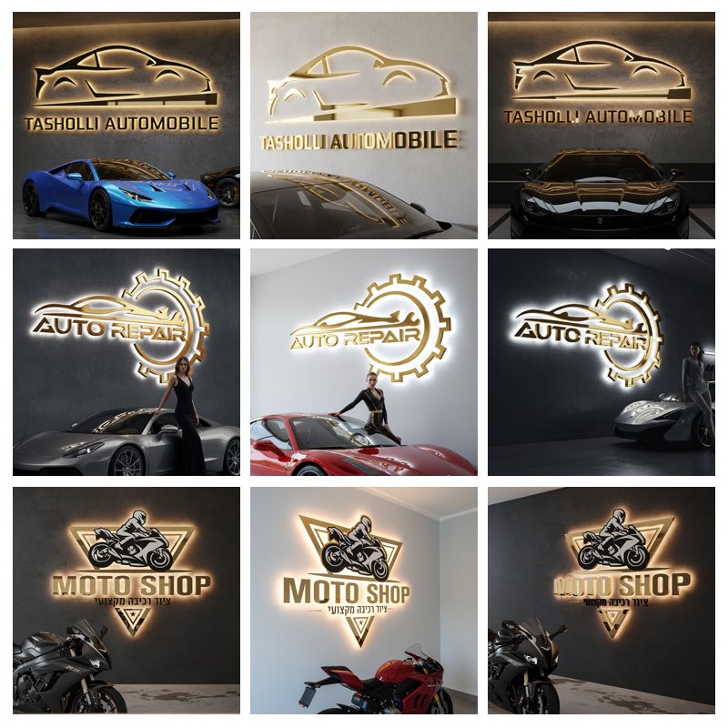 Custom 3D Backlit Metal Letter - Auto Repair Shop Logo review and price