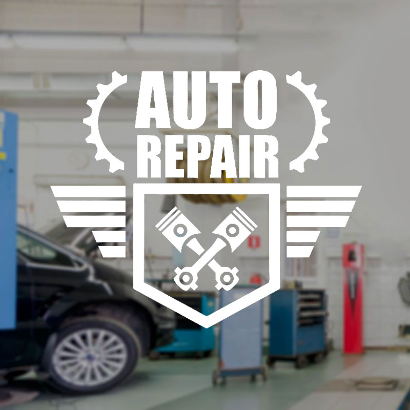 Auto Repair Wall Decal Car Ser - Auto Repair Shop Logo review and price